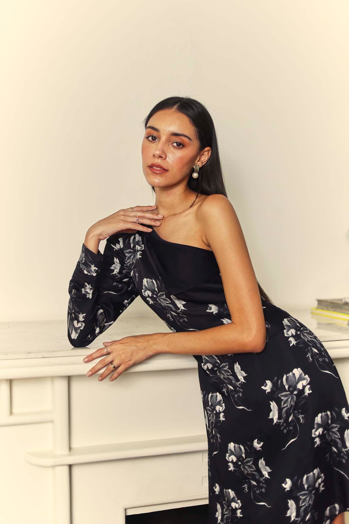 Zoila Printed Midi Dress
